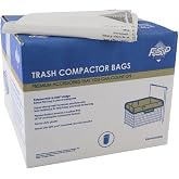 Whirlpool W10165293RB Genuine OEM Trash Compactor Bags, 60-Pack, 18-Inch, 2.5-Mil Heavy-Duty, Leak-Proof, Fits KitchenAid Maytag JennAir Kenmore