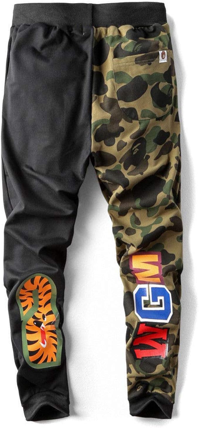 camo bape pants