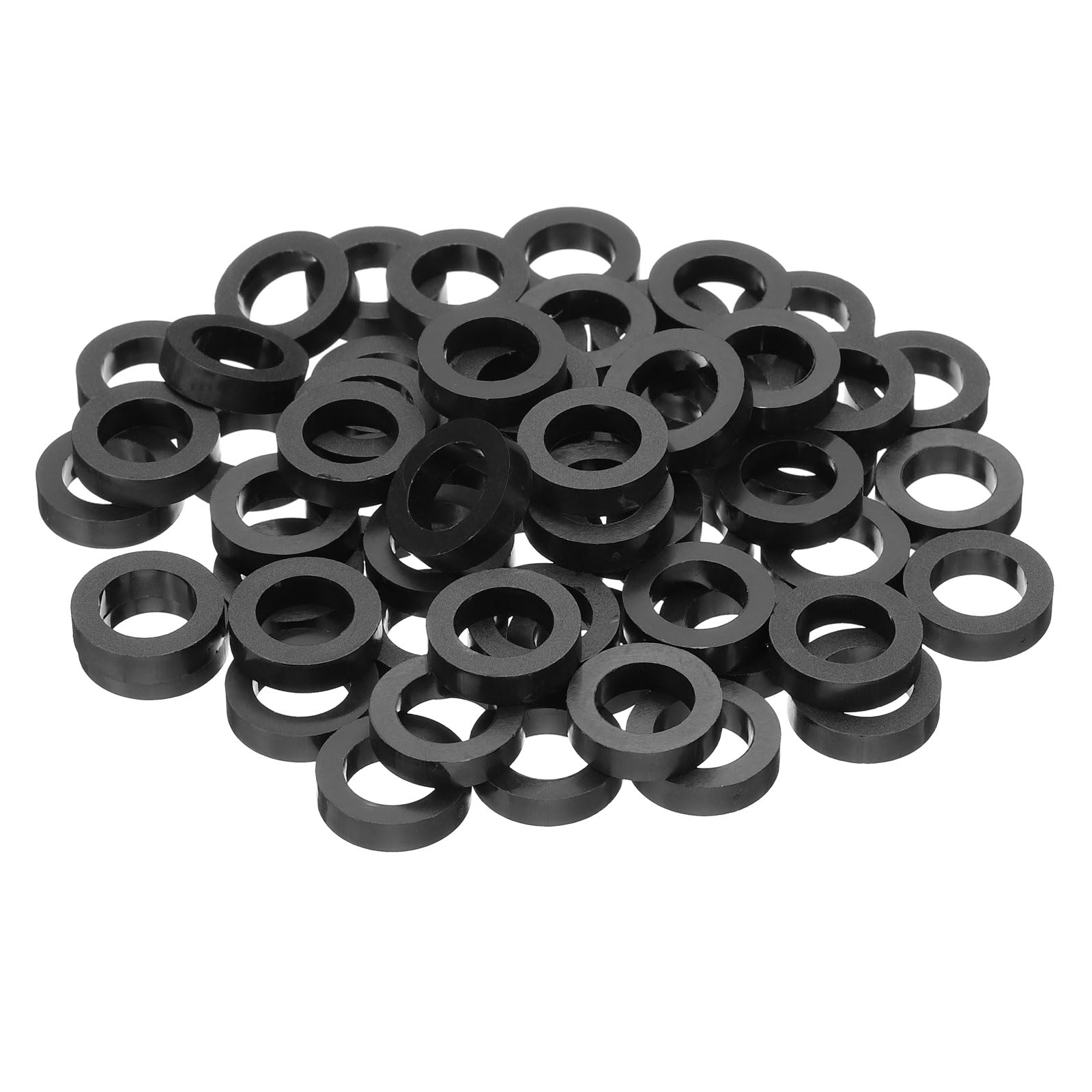 PATIKIL M10 Round Electrical Outlet ABS Spacers Washer, 60 Pcs 10.2mm ID, 16mm OD, 5mm Length Without Threaded,Switch and Receptacle Spacers Hardware for M10 Screws