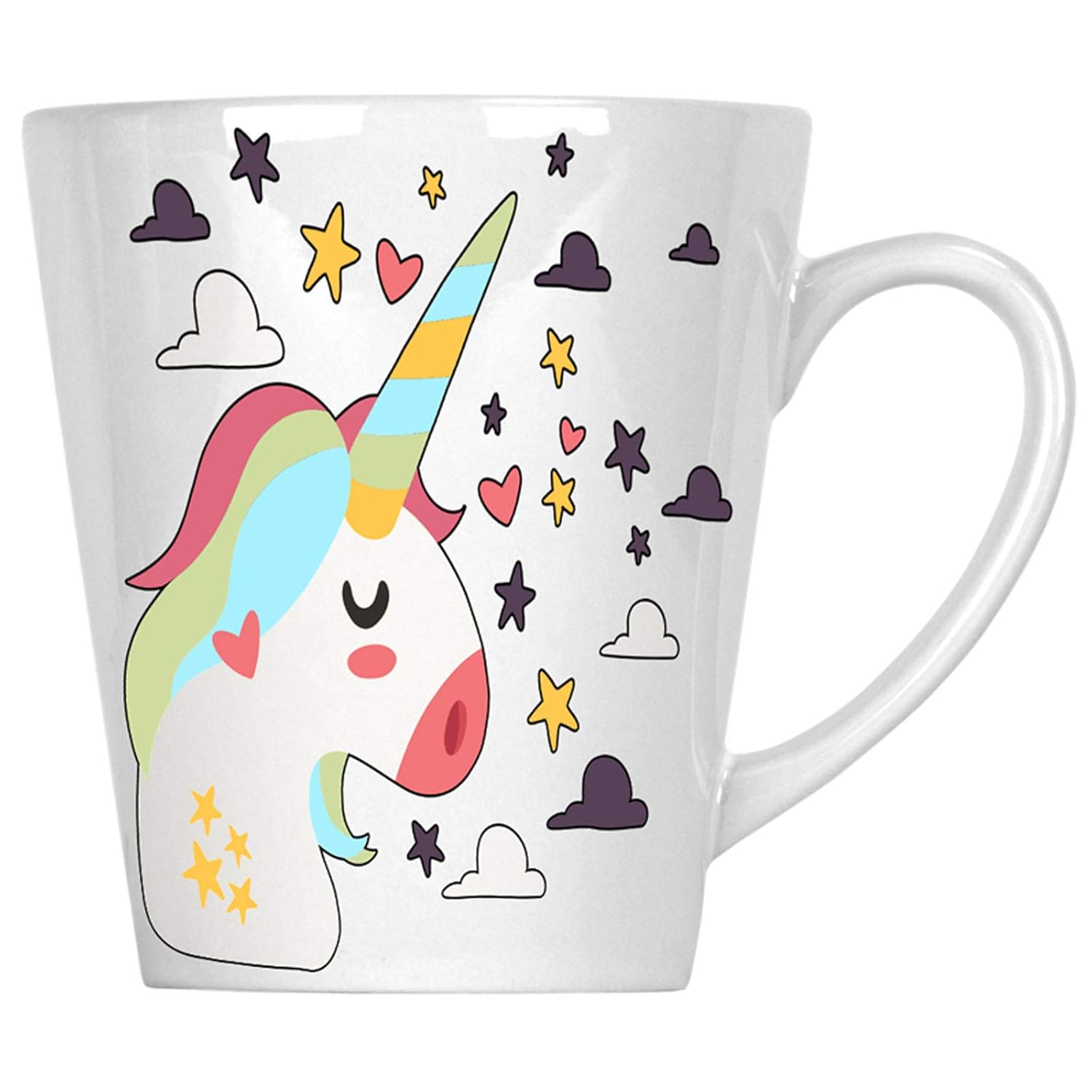 Bonito perfil unicornio 340 ml Latte taza o887L: Amazon.es: Hogar
