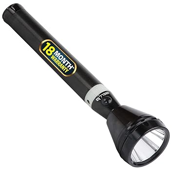 iBELL FL8359 Rechargeable Torch Flashlight,Long Distance Beam Range, Aircraft Aluminium Body