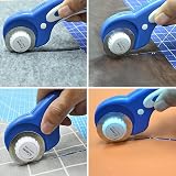 Headley Tools 45mm Rotary Cutter with 5 Extra Blades Ergonomic Left/Right view 5