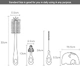 Bebamour 3 in 1 Stand Baby Bottle Brush Set Green view 5