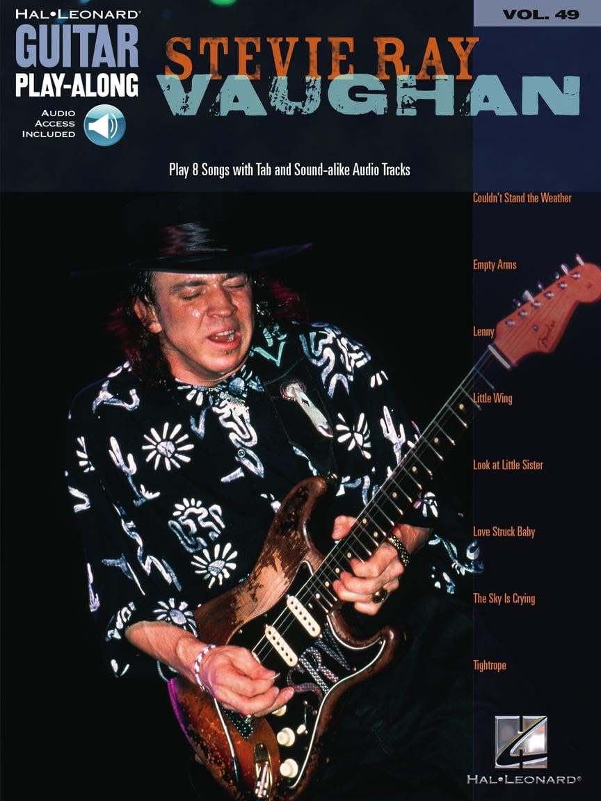 GUITAR PLAY-ALONG VOLUME 49 STEVIE RAY VAUGHAN TAB GTR BOOK/CD (Hal Leonard Guitar Play-Along)