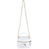 Fast Forward Sanrio Hello Kitty Cosmetic Bag for Women | Mini Hello Kitty PU Leather Crossbody Travel Toiletry Bag for Women | Make Up Travel Bag Makeup Bag