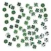 109 Piece Mega St Patrick's Day Toy Novelty Assortment; 12 Shamrock Necklaces, 24 Rubber Shamrock Bracelets, 72 St Patrick's Tattoos + BONUS Gift Boutique Happy St Patrick's Day Balloon!!