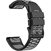 BEFIA 22mm Quickfit Watch Band for Garmin Fenix 5 6 7 Pro Solar Forerunner 935 745 965 955, 22 Breathable Wristband Strap