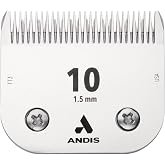 Andis 64315 ceramicEDGE Detachable Blade Size 10 &ndash; Carbon Steel Pet Clipper Blade, Cooler Running, Professional Grooming Performance