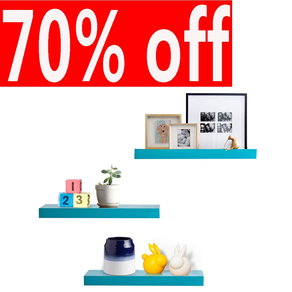 AHDECOR Wandregal Wandboards 3er Set Schwimmende Regal Holz für