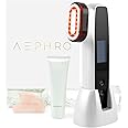 Aephro Skin Tightening Machine, 6-in-1 Multifunction RF Beauty Device, Rechargeable Microcurrent Facial Device, Red Light Therapy and Radio Frequency, Skin-Firming, Snow White