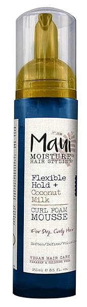 MAUI MOISTURE COCONUT MILK CURL FOAM MOUSSE 8.5 OUNCE (251ML) (PACK OF 6)