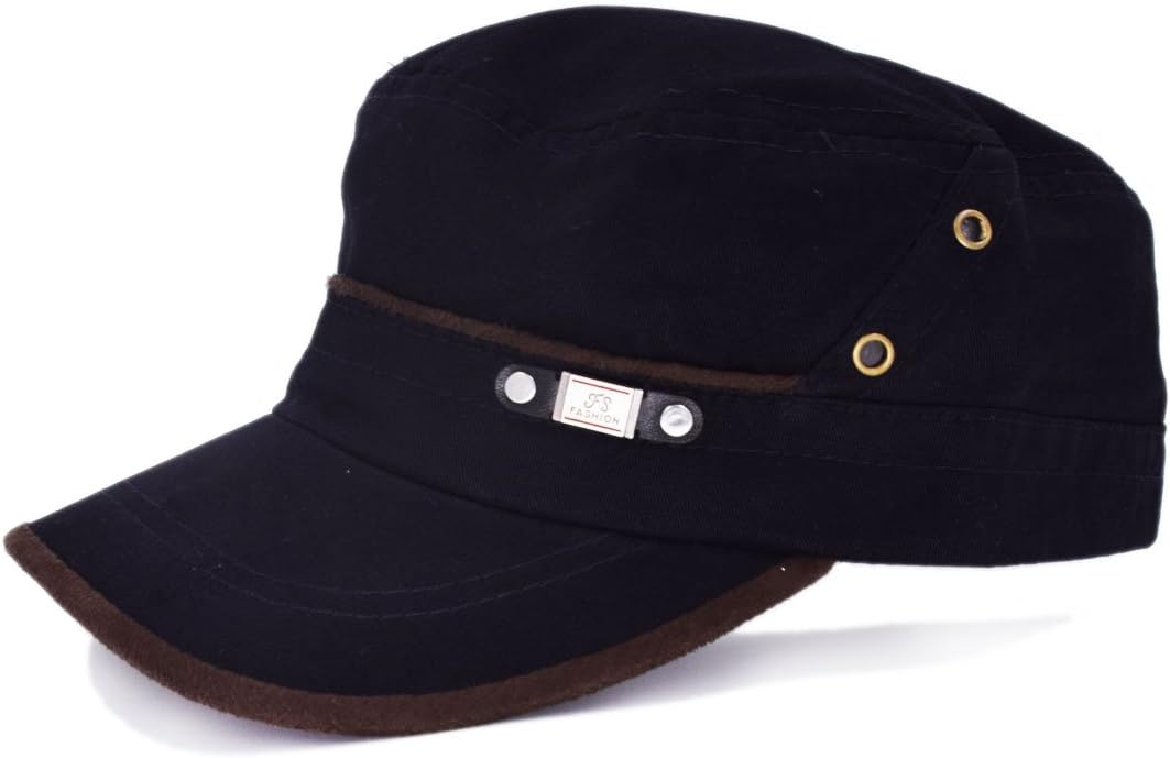 Paciffico Cotton Cadet Army Cap BREATHABLE Unisex Military Hat Cool Flat Top Outdoor Baseball Caps