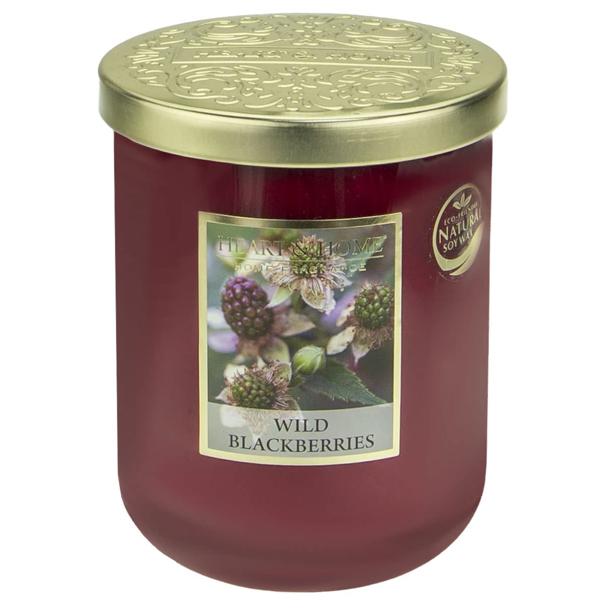 Heart & Home Large Jar Scented Candle 340 g - 75 h Blackberry