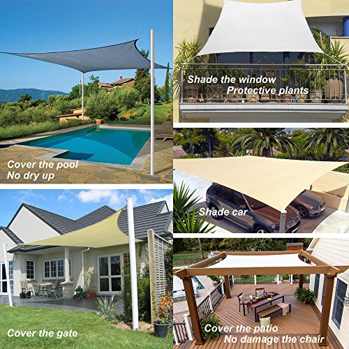 Diig Outdoor Sun Shade Sail Canopy 12 X 12 X 12 Triangle Shade
