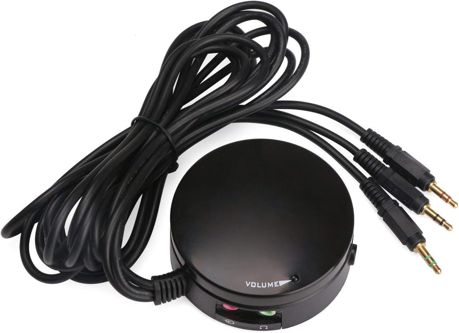 DollaTek Computer Speakers Headphone Audio Converter Audio Switch Volume Control Audio Adjuster Volume Knob