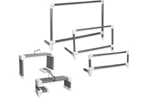 Prism Fitness Smart Adjustable Height Track and Field Workout Hurdles for Track and Field Training