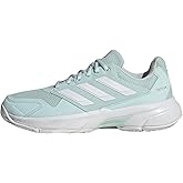 adidas Womens Courtjam Control 3 Tennis Sneakers Shoes - White | CourtJam Control 3 Shoes serve up breathable comfort and responsive control