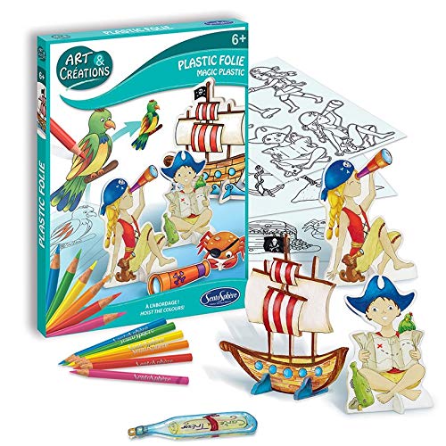 Sentosphère Art Set – Creations – Crazy Plastic Kit – Pirates