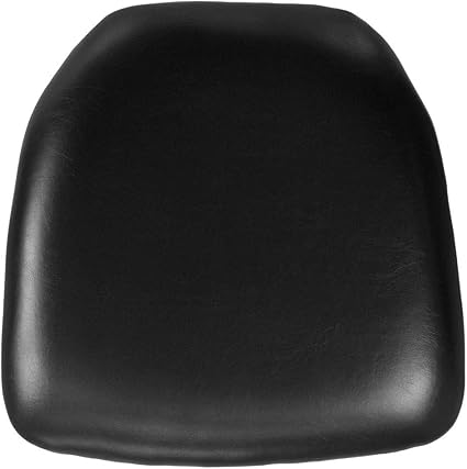 flash furniture hard black vinyl chiavari chair cushion