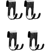 JWCE. Shower Caddy Hook Razor No Drill Shower Hanger for Hanging Loofah, Towels,Razor Hook Bathroom Office Storage Rack Hanging Bathroom Kitchen Scissors holder-4pcs Black