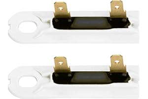PartsBroz WP3392519 3392519 Dryer Thermal Fuse G4AP0500 TF091C (2-Pack) - Thermal Fuse for Whirlpool Dryer, Kenmore Dryer Thermal Fuse, KitchenAid, Maytag Dryer Parts - Replaces AP6008325 PS11741460