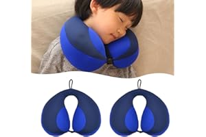 MOOB Kids Travel Pillow, Kids Head Neck & Chin Support U Shape Pillows, Travel Sleeping Essentials, Perfect for Car Airplane