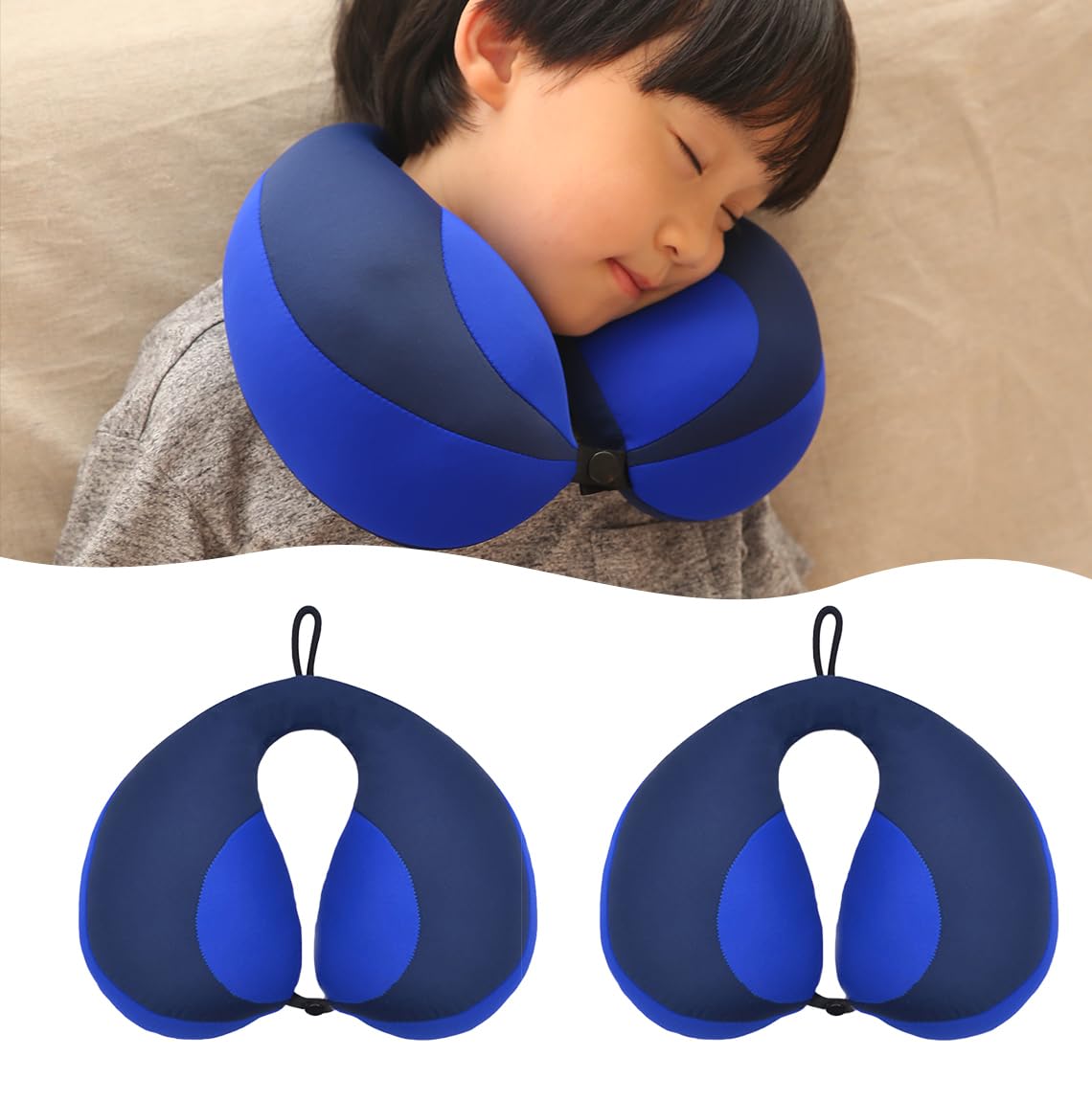 MOOB Kids Travel Pillow,Baby Head Neck & Chin Support U Shape Pillows