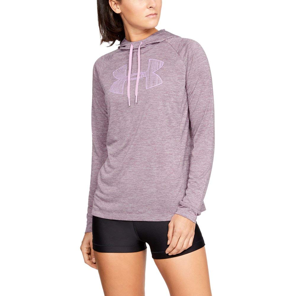 Under Armour Ladies Tech 2.0 Graphic Hoodie - Purple, XXL