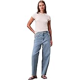 Calvin Klein Womens Barrel Fit Jeans