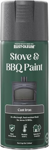 Rust-Oleum 400ml Cast Iron Stove BBQ Spray Paint Heat Resistant Up To 650°C view 6