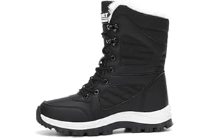Winter Boots for Women Warm Comfy, Womens Snow Boots Winter Fur Lined Waterproof Walking Boot Lightweight Outdoor Ankle Boot 
