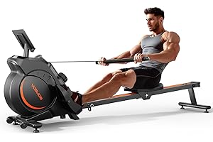 YOSUDA Magnetic Rowing Machine for Home, 350/400 LB Weight Capacity - Rower Machine Use with Bluetooth, App Supported, Rower 