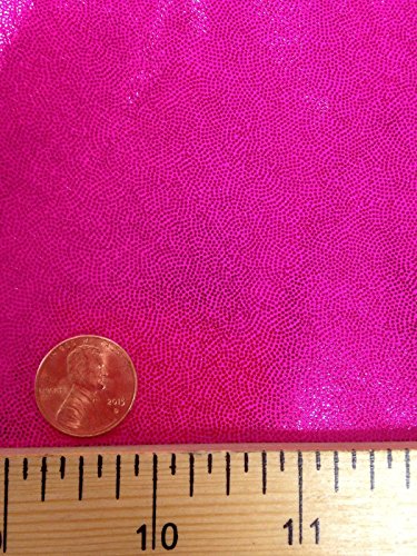 Shiny Finger Foil 4-Way Stretch Heavy Nylon Spandex Fabric (Fuchsia)