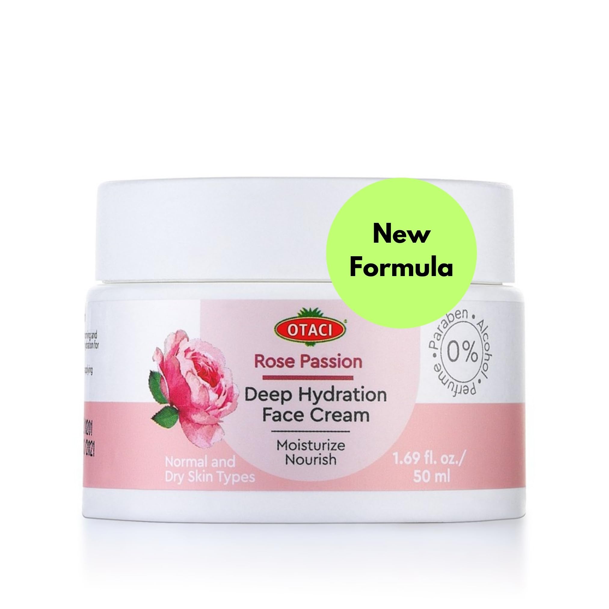 OTACI Damask Rose Deep Hydration Face Cream, Moisturizing, Anti-Aging, Nourishing, Hydrating, Protective, Naturally Vegan