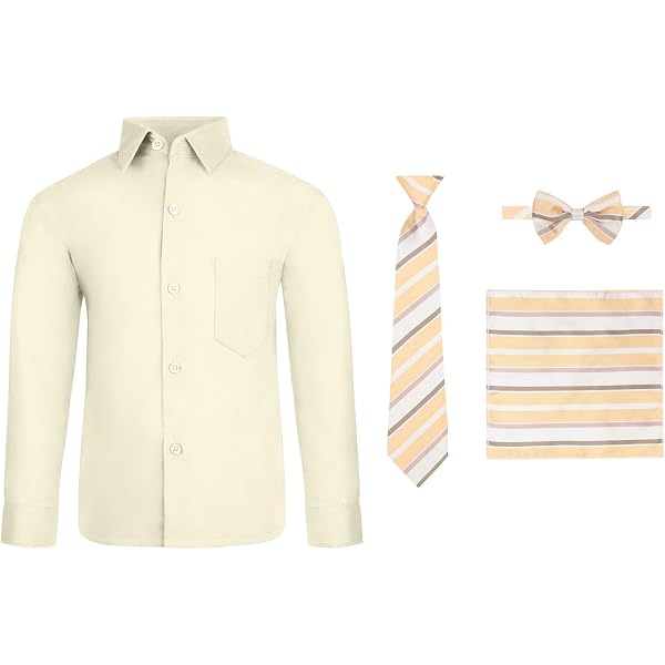 Camicia Elegante Per Bambino Fucsia Con Colletto Bianco, Cravatta E Fazzoletto, Taglie 4-20