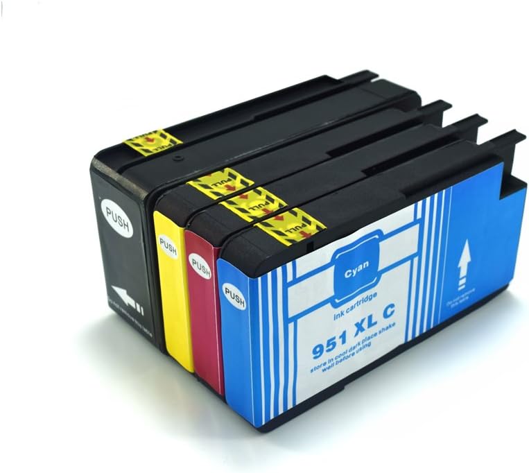 Komada HP950 CL951(BK+C+M+Y) Large Capacity Ink Cartridges Compatible with HP OfficeJet Pro 8600 8610 8620 8100 8630 8660 8640 8615 8625 276DW 251DW 271DW