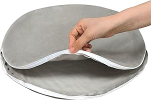 Round Throw Pillow Cover for Bed/Couch/Bedroom 16" 20" 24"- Circle Decorative Pillow Case 40cm/50cm/60cm Chenille Cushion Cov