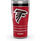 Tervis Traveler NFL Atlanta Falcons - MVP Triple Insulated Tumbler Travel Cup Keeps Drinks Cold & Hot, 20oz, Stainless Steel