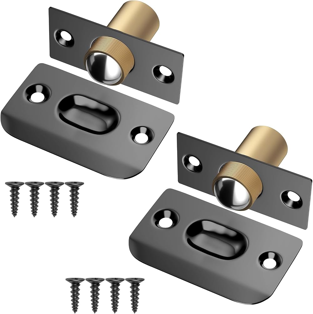 Jiayi Ball Door Catches 2 Pack Stainless Steel Adjustable Closet Door Latches