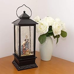 Eldnacele Musical Snow Globe Lantern Lighted Lamp