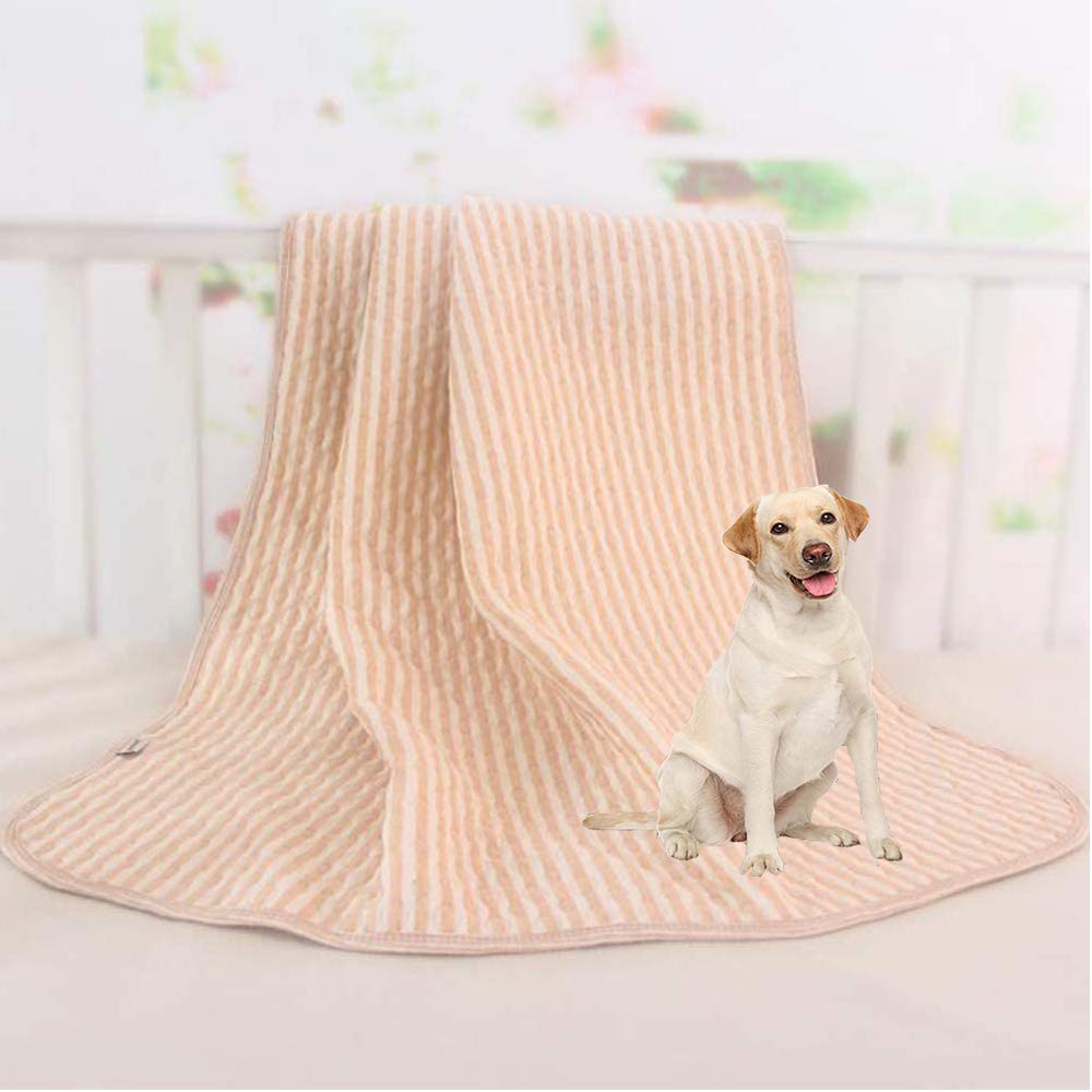 YANGWX Washable Puppy Training Pads Reusable, Washable Dog Pee Pads, Washable Dog Puppy Training Pee Pads Reusable, Puppy Rabbit Wee Whelping Pad for Indoor Outdoor Car Travel - 50x70cm