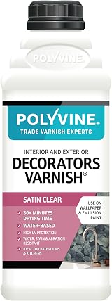 Polyvine Decorators Varnish Satin Water Resistant Varnish 1L