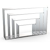 Rectangle Cookie Cutter Set Large - 5 Inch, 4 Inch, 3 Inch, 2 Inch - Geometric Frame Plaque Cookie Cutters Shapes Biscuit Mol