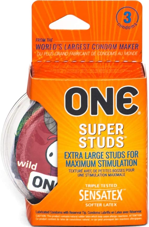 One Super Studs Condoms One Pack Of 3 Health & Personal Care