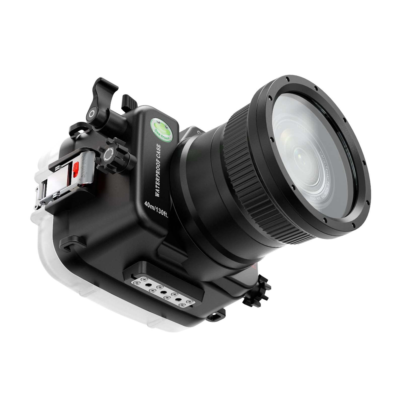 Seafrogs Underwater Housing for Sony Alpha FX3 I FX30 [40M/130FT] Waterproof Case Scuba Diving Housing for Sony ILME-FX3 I FX30 + FE 28-70mm F3.5-5.6, 24-70mm f/4, 16-35mm f/4, 50mm f/1.2 Lens