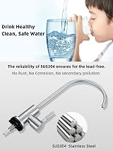 Bifordo Drinking Water Tap SUS304 Lead-Free Brushed Nickel Kitchen Faucet view 3