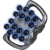 Massage Gun Deep Tissue, 16 Head Percussion Massager with 9 Modes & 99 Speeds, 22800 RPM Quad Motor Muscle Massager for Back Neck Shoulder Legs, Quiet Type-C Rechargeable, Gift for Men Women