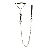 ADEMISHIA Heart O-ring Leather Choker Necklace For