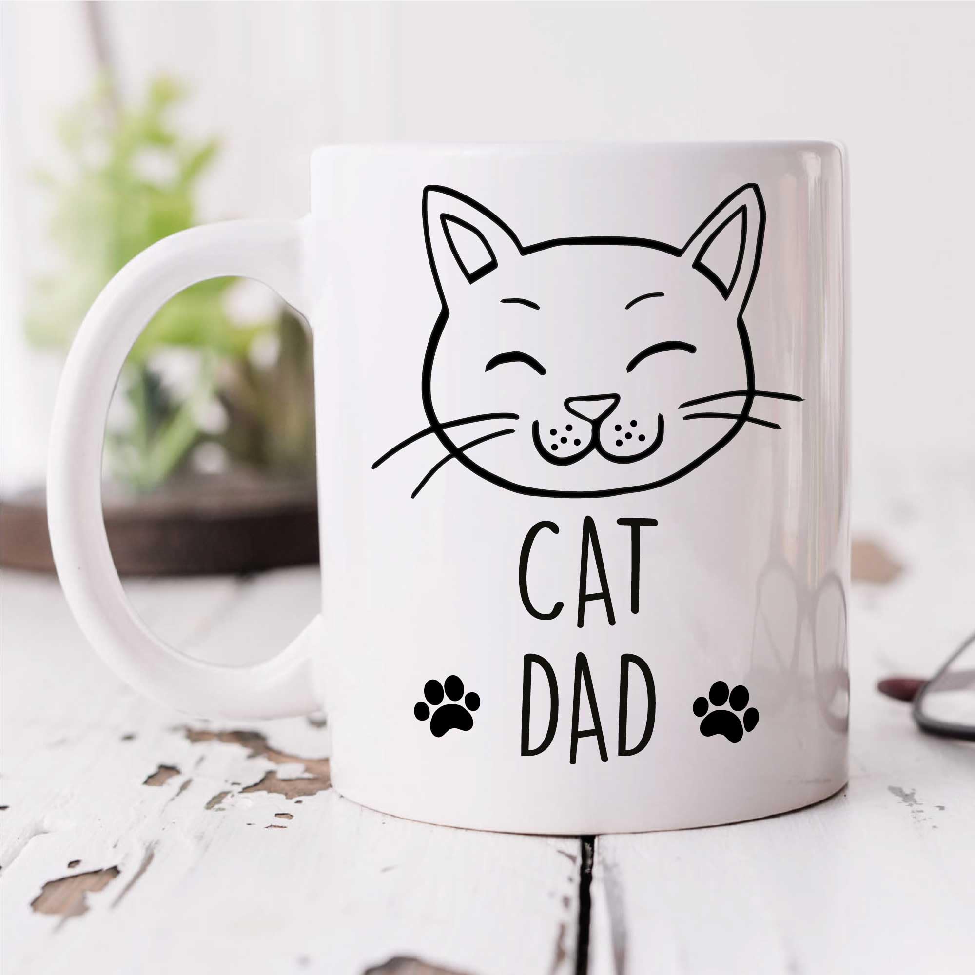 60 Second Makeover Limited Cat Dad Mug Pet Present Kitten Cat Quote Fathers Day