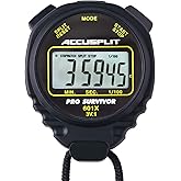 ACCUSPLIT Pro Survivor A601X Stopwatch, Black